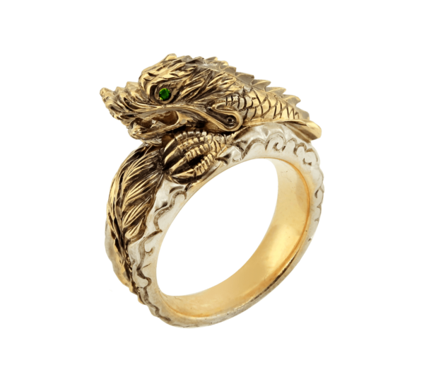 золотое кольцо китайский дракон