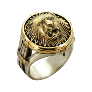 кольцо лев в стиле ампир
