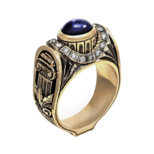 мужское кольцо с сапфиром Рим